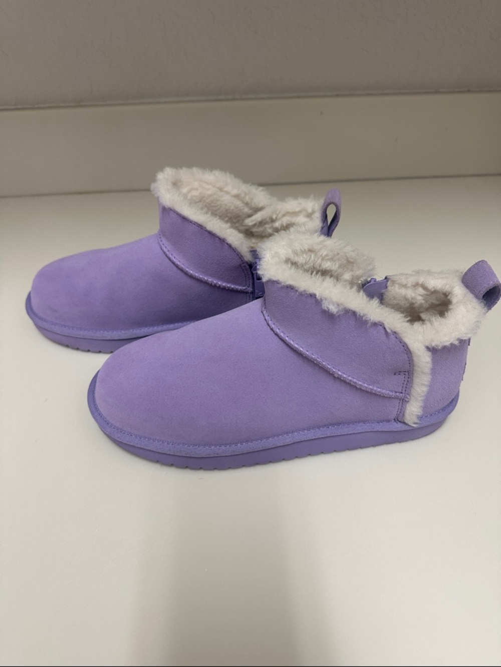 Koolaburra Kids Lavender Faux Fur Lined Boots